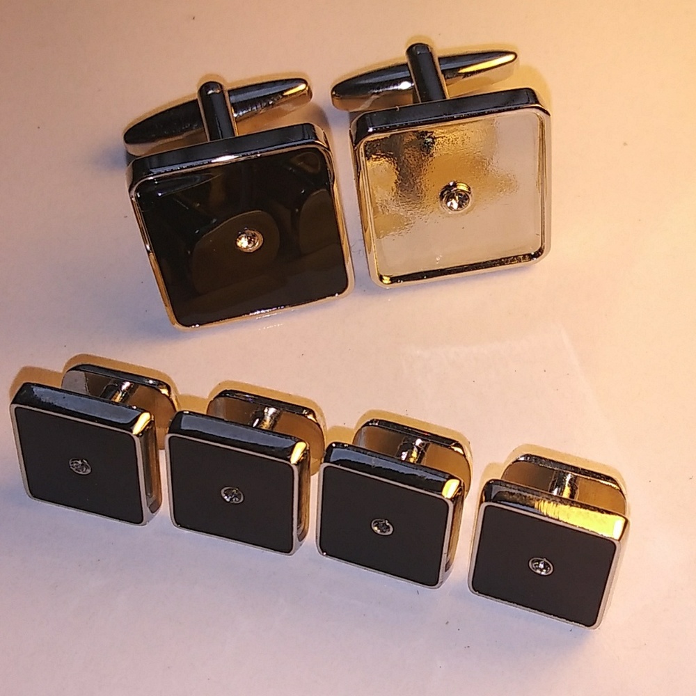 Men's Cufflinks & Shirt Studs Matching Set